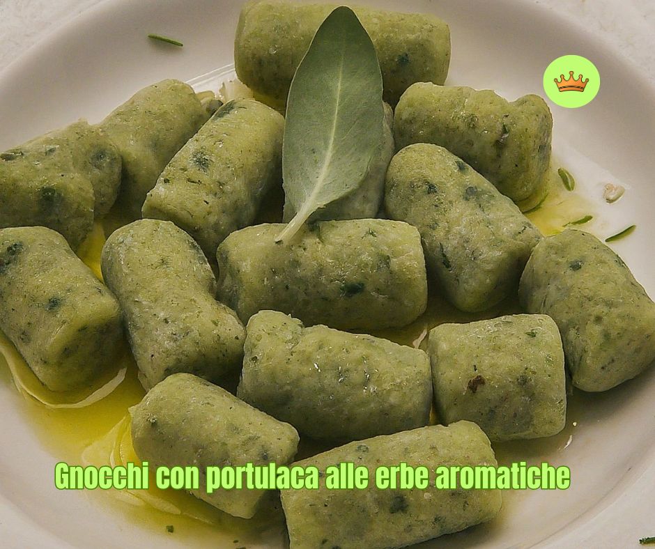 Gnocchi con portulaca