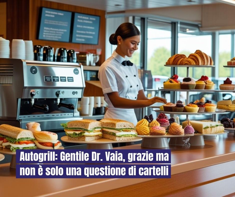 Autogrill e i cartelli di cibo spazzatura