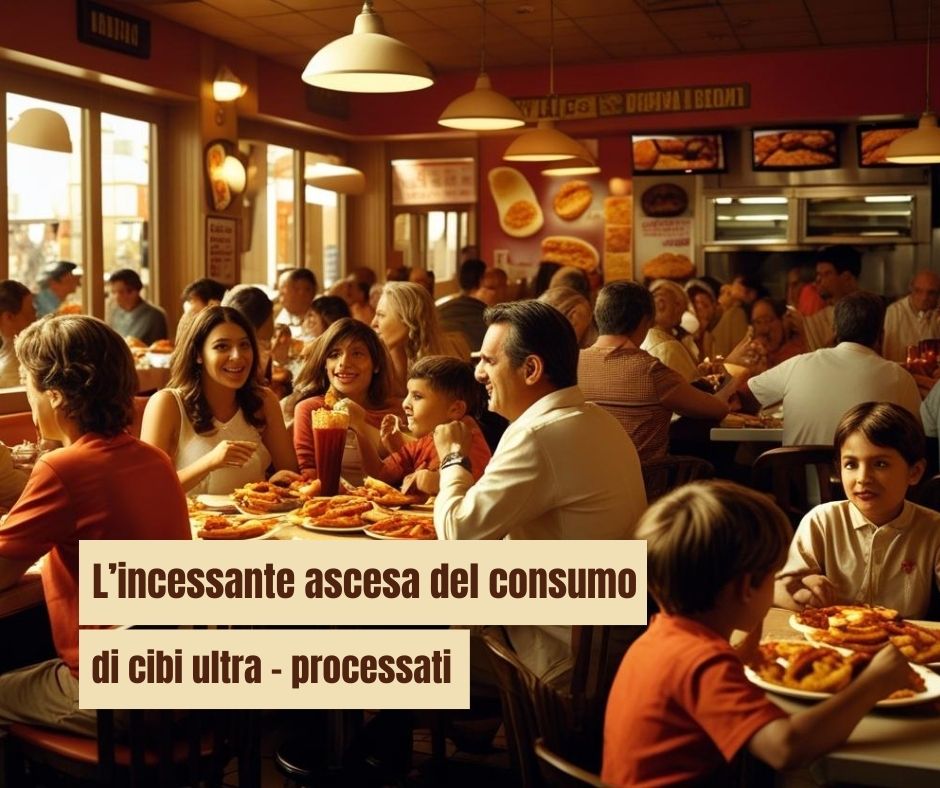 Il consumo di cibi ultra - processati continua a crescere