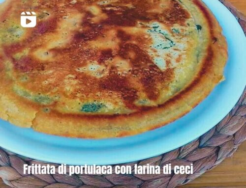 Frittata di portulaca con farina di ceci